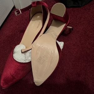 Velvet Burgundy Dress Shoes
